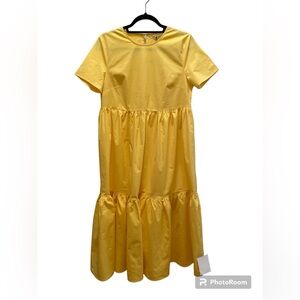 NWT Glamorous Yellow Tiered Dress Size 6